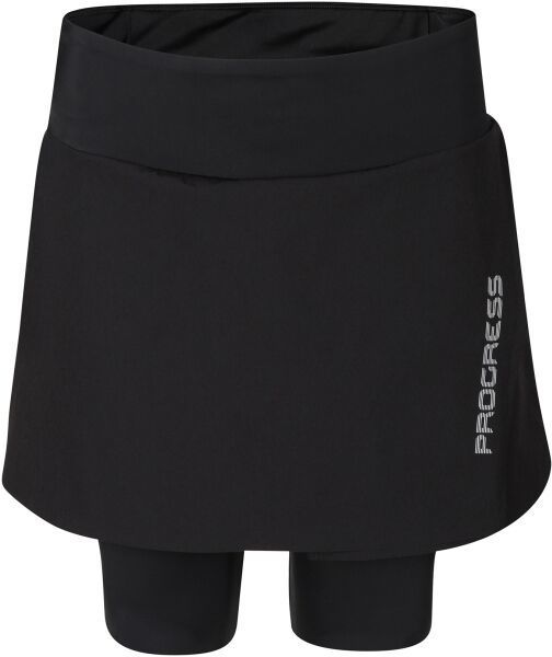 PROGRESS VUELTA SKIRT Dámska cyklistická sukňa, čierna, veľkosť