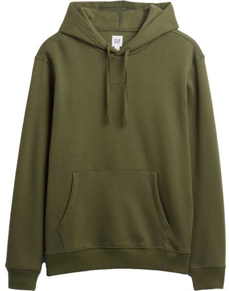 GAP V-FRCH TONAL MINI LOGO RELAXED PO HD Pánska mikina s kapucňou, khaki, veľkosť