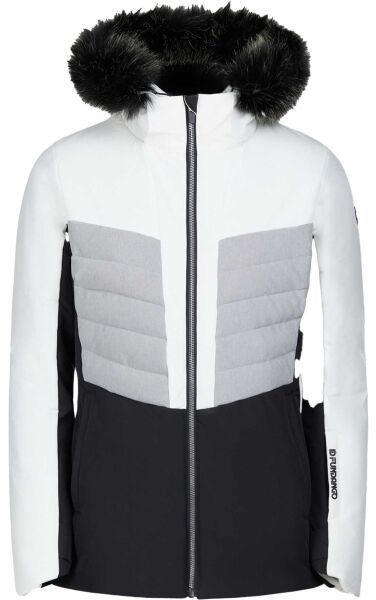FUNDANGO SALINA PADDED JACKET Dámska lyžiarska bunda, biela, veľkosť