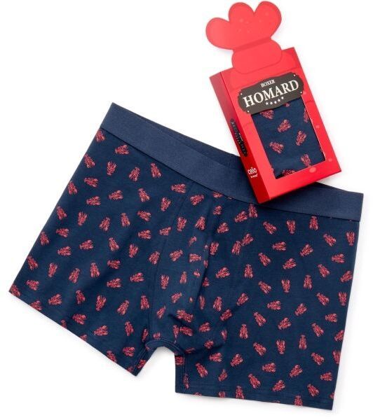 CELIO XMIBOHOMAR Pánske boxerky v darčekovom balení, tmavo modrá, veľkosť