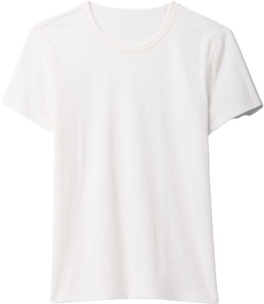 GAP V-SS FAV CREW SOLID Dámske bavlnené tričko, biela, veľkosť