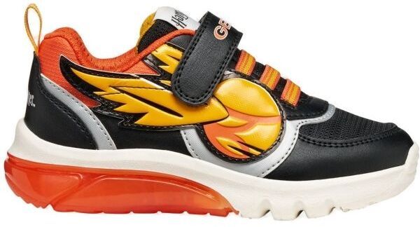 Geox J CIBERDRON Chlapčenská voľnočasová obuv, čierna, veľkosť