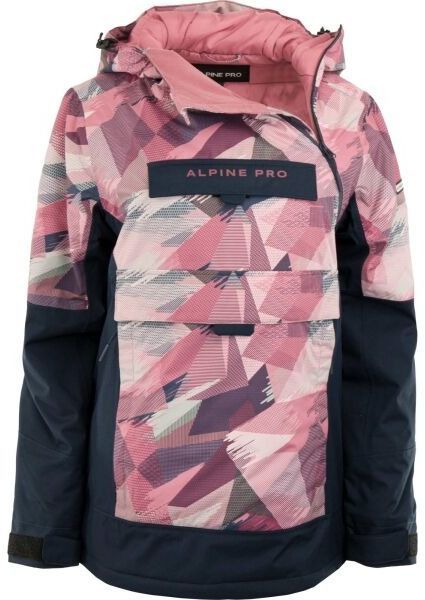 ALPINE PRO XEMA Dámska lyžiarska bunda, ružová, veľkosť