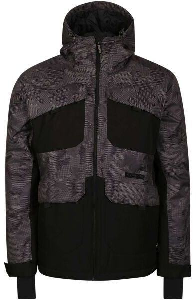 ALPINE PRO IBER Pánska lyžiarska bunda, tmavo sivá, veľkosť