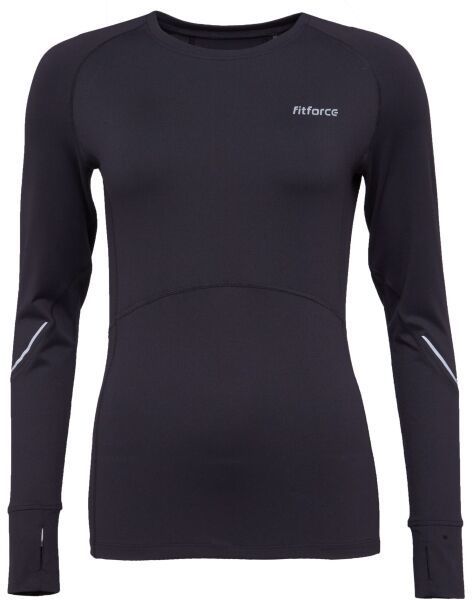 Fitforce TURDELA Dámske bežecké tričko, čierna, veľkosť