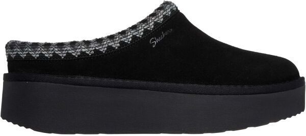 Skechers KEEP COZY - COZY CASCADE Dámske šľapky, čierna, veľkosť