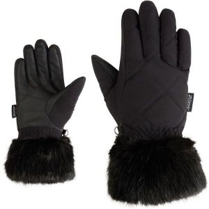 Ziener KWINZ-Z LADY Dámske lyžiarske rukavice, čierna, veľkosť