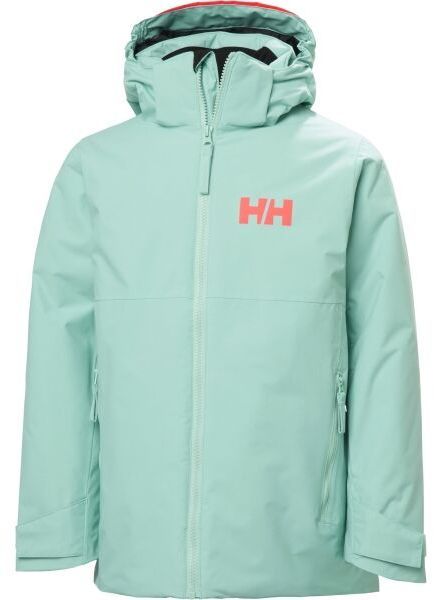 Helly Hansen JR TRAVERSE JACKET Detská lyžiarska bunda, světle zelená, veľkosť