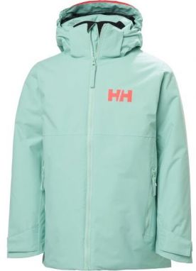 Helly Hansen JR TRAVERSE JACKET Detská lyžiarska bunda, světle zelená, veľkosť