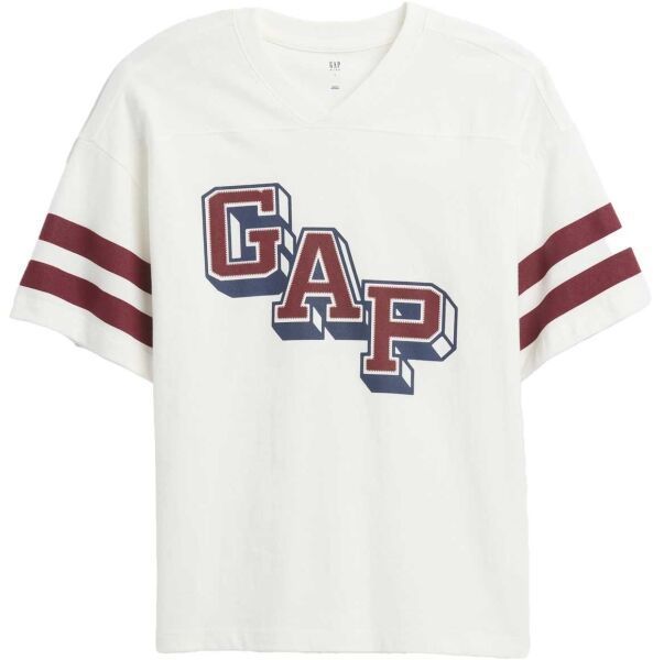 GAP V-SS ELV RELAXED JRSY GR Detské tričko, biela, veľkosť
