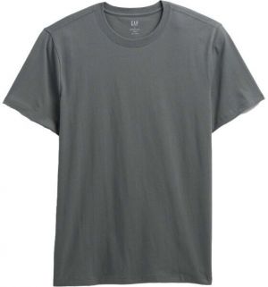 GAP V-EVERYDAY SOFT CREW - SOLID Unisex tričko, tmavo sivá, veľkosť