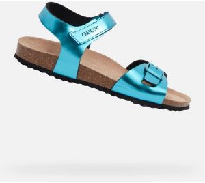 Geox J ADRIEL Dievčenské sandále, tyrkysová, veľkosť