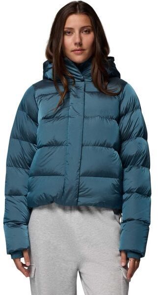 Columbia AMAZE PUFF™ HOODED JACKET Zimná bunda, tyrkysová, veľkosť