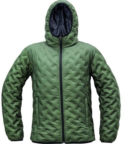 CERVA NEURUM Pánska páperová bunda, khaki, veľkosť XXXL