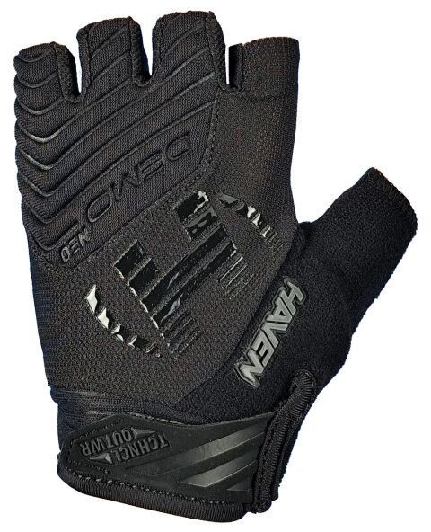 HAVEN DEMO NEO SHORT Krátkoprsté cyklistické rukavice, čierna, veľkosť