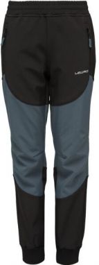Lewro BERNY Detské softshellové nohavice, čierna, veľkosť 128-134