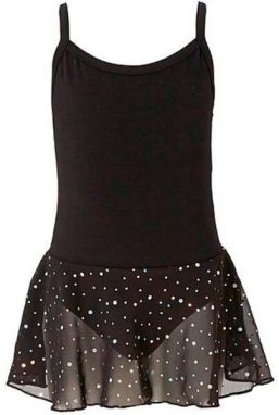 PAPILLON SPAGHETTI STRAP LEOTARD Detský trikot na balet, čierna, veľkosť