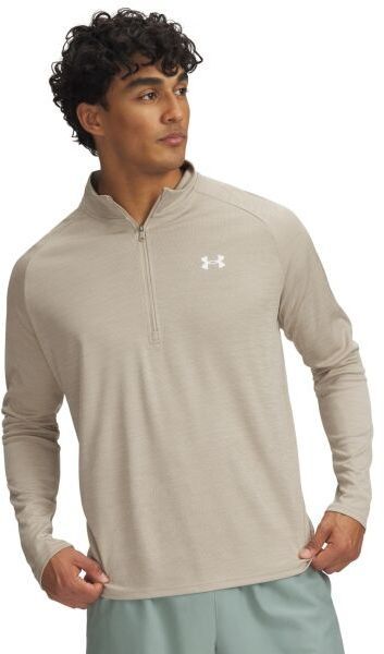 Under Armour TECH TEXTURED Pánske tričko, hnedá, veľkosť L