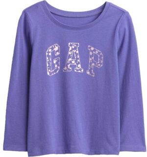 GAP V-FRCH LS BF LOGO TEE Detské tričko, modrá, veľkosť 3Y