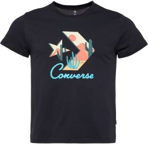Converse STAR CHEV FILL TEE Dámske tričko, čierna, veľkosť