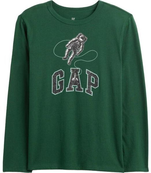 GAP V-OCT LS VG Detské tričko, zelená, veľkosť