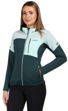 KILPI MEMPHIS Dámska funkčná mikina s kapucňou, tmavo zelená, veľkosť