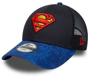 New Era SUPERMAN YOUTH TRUCKER 9FORTY Detská šiltovka, čierna, veľkosť YOUTH