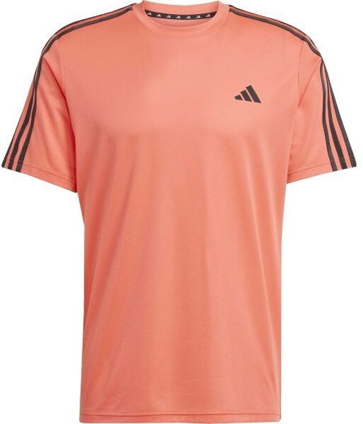 adidas TRAINING - ESSENTIALS BASE 3 STRIPES TEE Pánske športové tričko, lososová, veľkosť