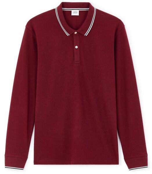 CELIO DECOLML Pánske polotričko, vínová, veľkosť