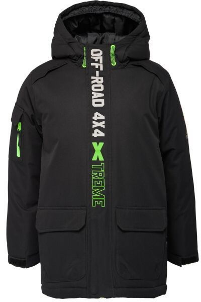 Lewro DARELL Chlapčenská zimná bunda s membránou, čierna, veľkosť 116-122