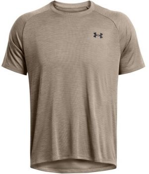 Under Armour TECH TEXTURED Pánske tričko, hnedá, veľkosť M