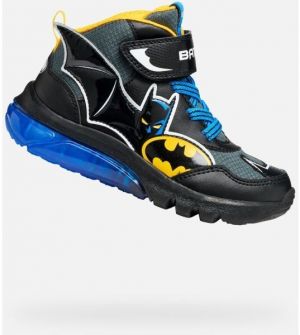 Geox J CIBERDRON Chlapčenská voľnočasová obuv, čierna, veľkosť