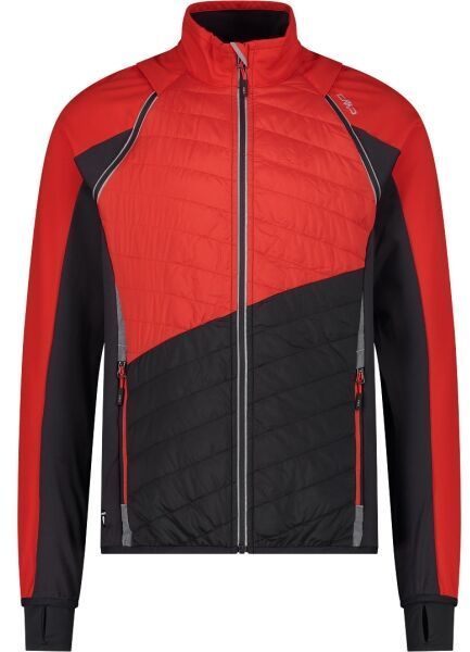CMP MAN JACKET Pánska hybridná bunda, červená, veľkosť