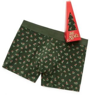 CELIO XMIBOHOLLY Pánske boxerky v darčekovom balení, khaki, veľkosť