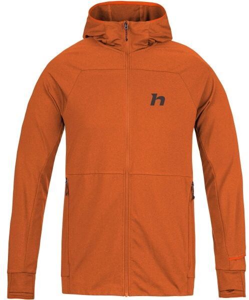 Hannah ETHAN HOODY Pánska funkčná mikina, oranžová, veľkosť