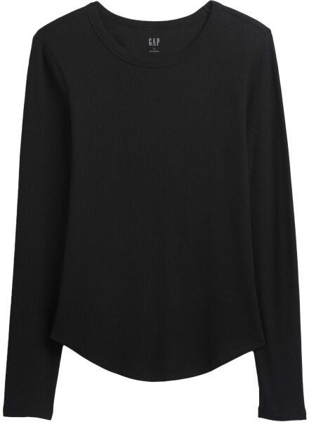 GAP V-LS OPP WAFFLE TEE Dámske tričko, čierna, veľkosť