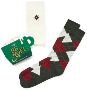 CELIO XMISOXMAS Pánske ponožky v darčekovom balení, tmavo zelená, veľkosť UNI