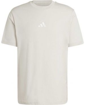 adidas ESSENTIALS SMALL LOGO TEE Pánske tričko, béžová, veľkosť