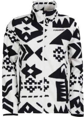 FUNDANGO SERENA Dámska flísová mikina, biela, veľkosť