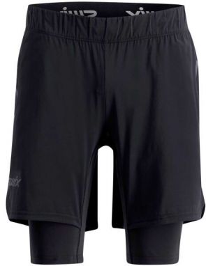 Swix PACE HYBRID Pánske bežecké šortky, čierna, veľkosť