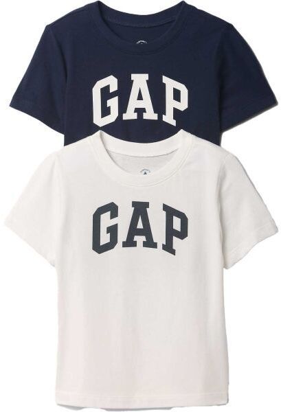 GAP V-BF LOGO TEE 2PK Detské tričko, tmavo modrá, veľkosť 5Y