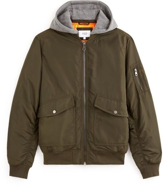 CELIO FUJAMESHOO Pánska zimná bunda, khaki, veľkosť