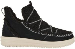 HEY DUDE CAMDEN SUEDE COZY Dámska obuv, čierna, veľkosť