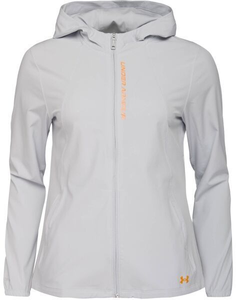Under Armour OUTRUN THE STORM Dámska bežecká bunda, sivá, veľkosť S