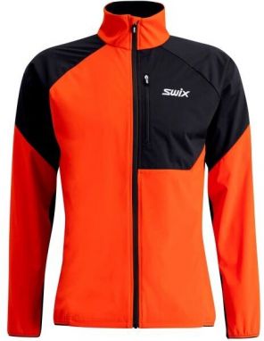 Swix FOCUS JACKET M Pánska športová bunda, oranžová, veľkosť