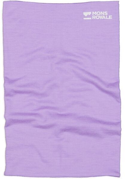 MONS ROYALE DOUBLE UP Teplý nákrčník z Merino vlny, fialová, veľkosť UNI