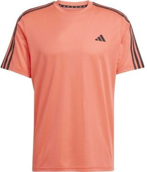 adidas TRAINING - ESSENTIALS BASE 3 STRIPES TEE Pánske športové tričko, lososová, veľkosť