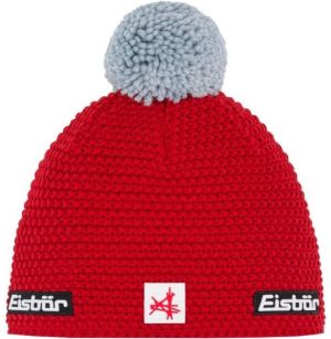 Eisbär JAMIE POMPON Pánska zimná čiapka, červená, veľkosť