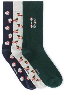 CELIO XMISOSANTA Pánske ponožky v darčekovom balení, tmavo modrá, veľkosť