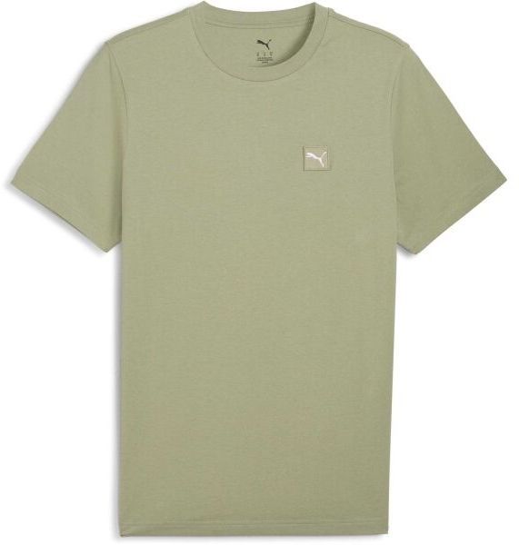 Puma ESSENTIALS ELEVATED TEE Pánske tričko, khaki, veľkosť